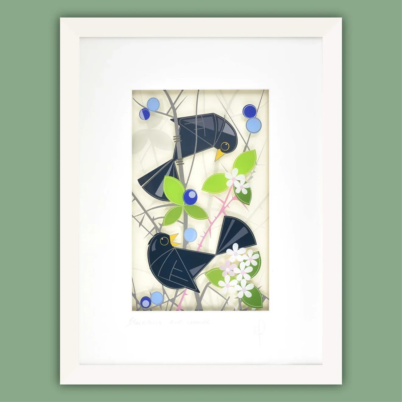 Schilderij 'Black Hen designs'
